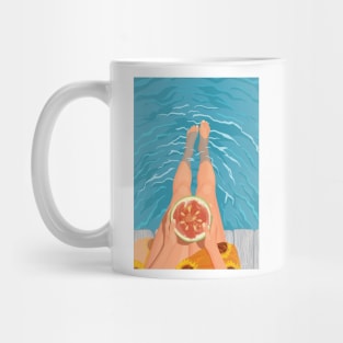 Watermelon Summer Beach Vibes Mug